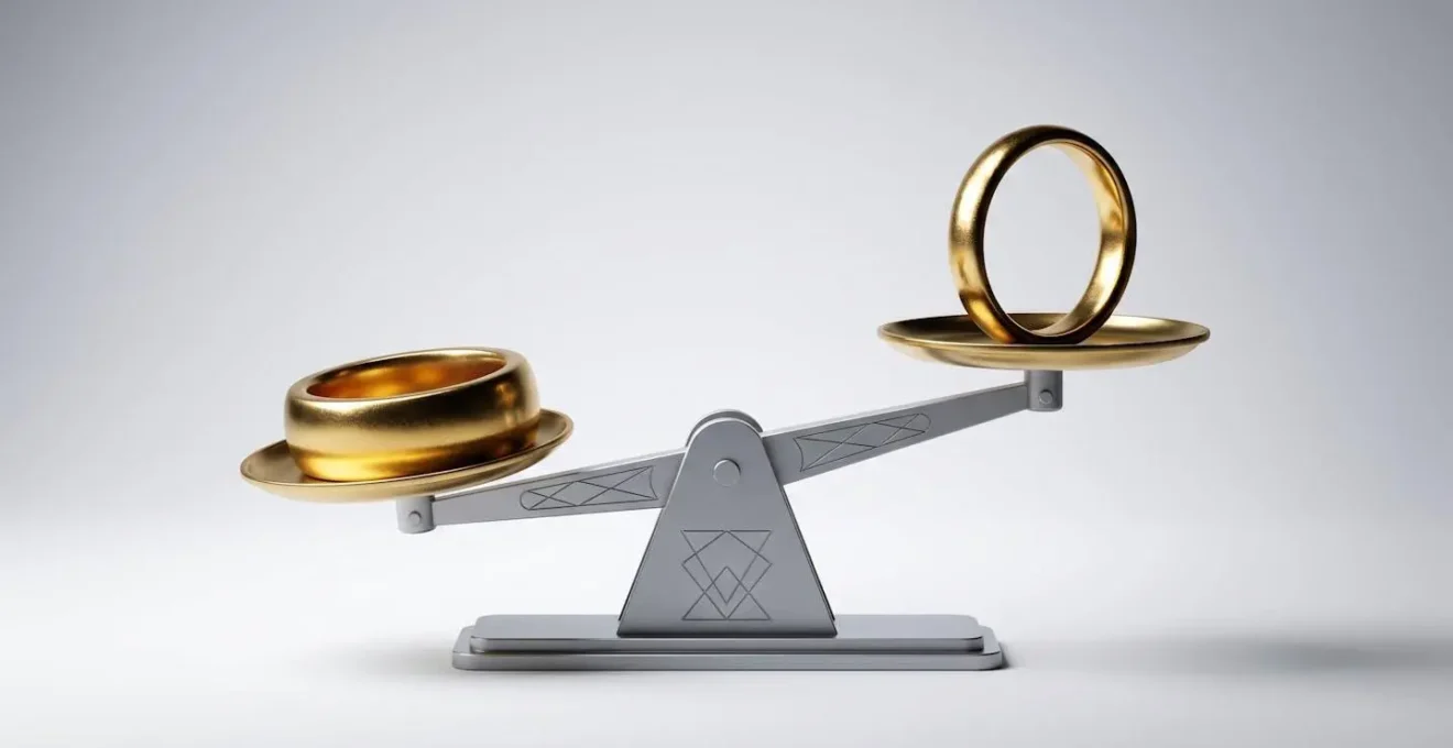 Vergleichsaufnahme zeigt den Dichteunterschied zwischen massivem und hohlem Goldschmuck